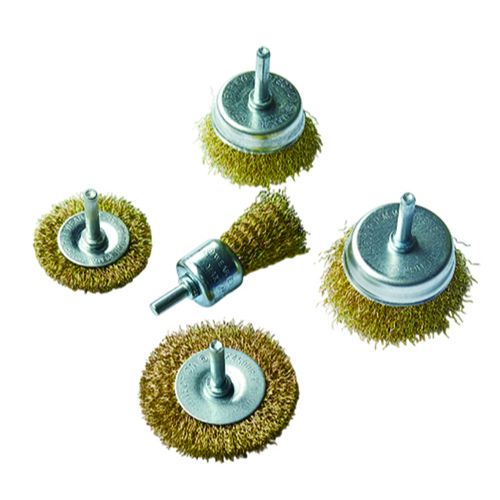5 Pieces Wire Wheel & Cup Brush Set