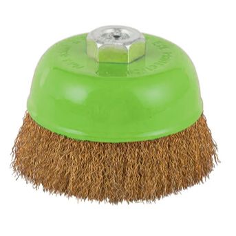 Crimped and Copperized Wire Cup Brush
