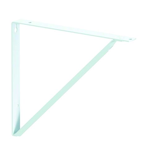 15" White Heavy-Duty Shelf Bracket