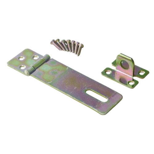 Heavy-duty Zinc Plated Hasp & Staples with Screws