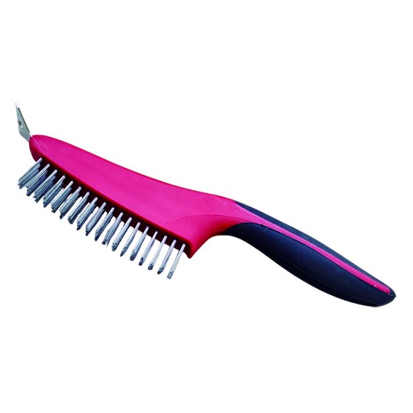 Stainless Steel Wire Brush with Scraper