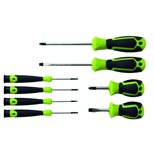 8 Pieces CRV Screwdriver Set