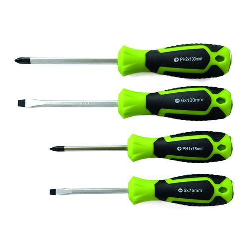 4 Pieces CRV Go-Through Screwdriver Set